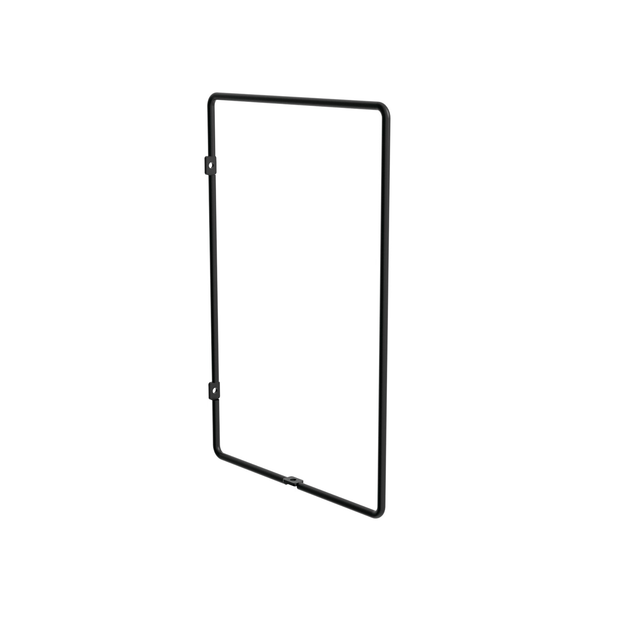 Soporte de balda rei 1067 | 6x300x198 mm | negro | hierro
