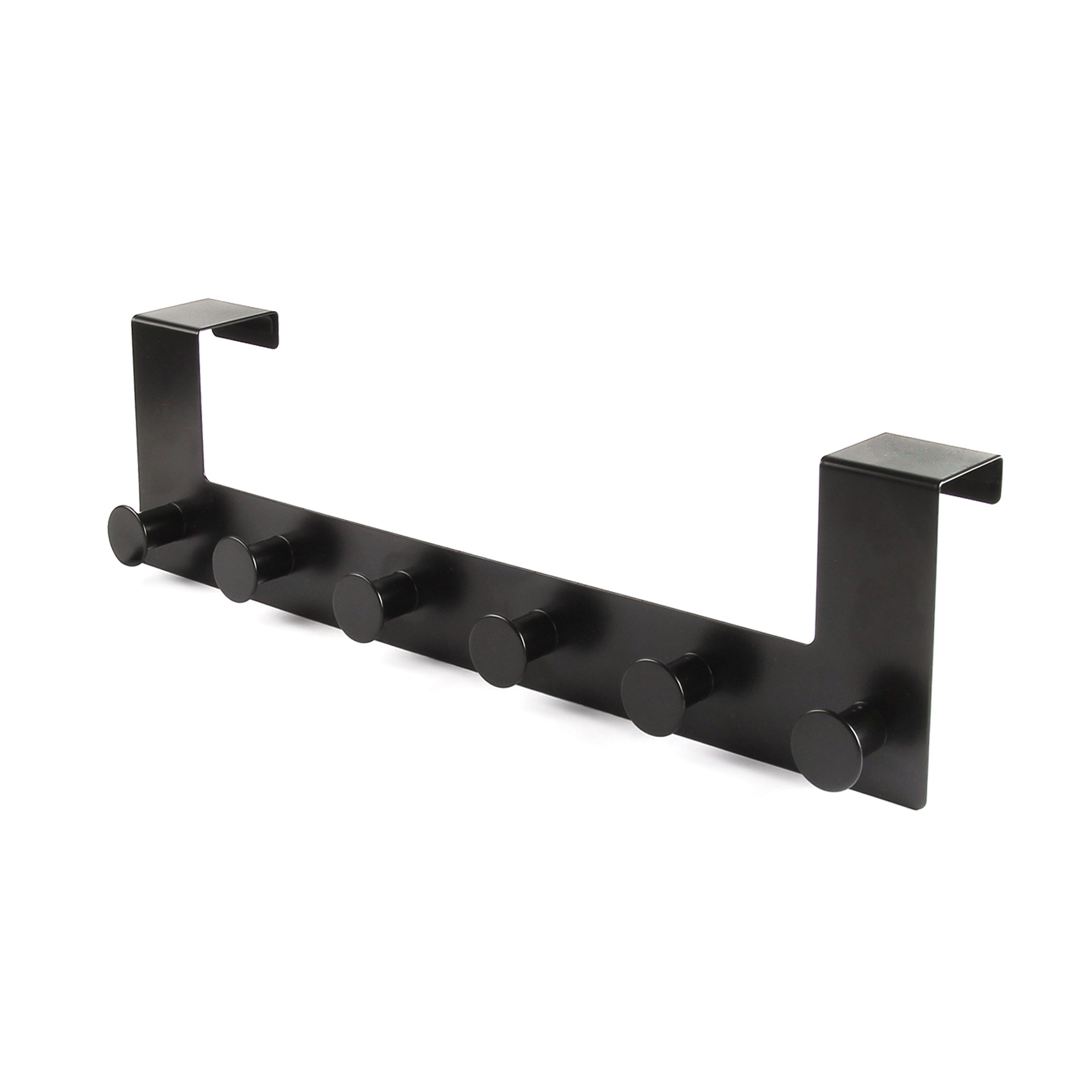 Perchero de puerta rei c1032 | 395x110x77 mm | negro mate