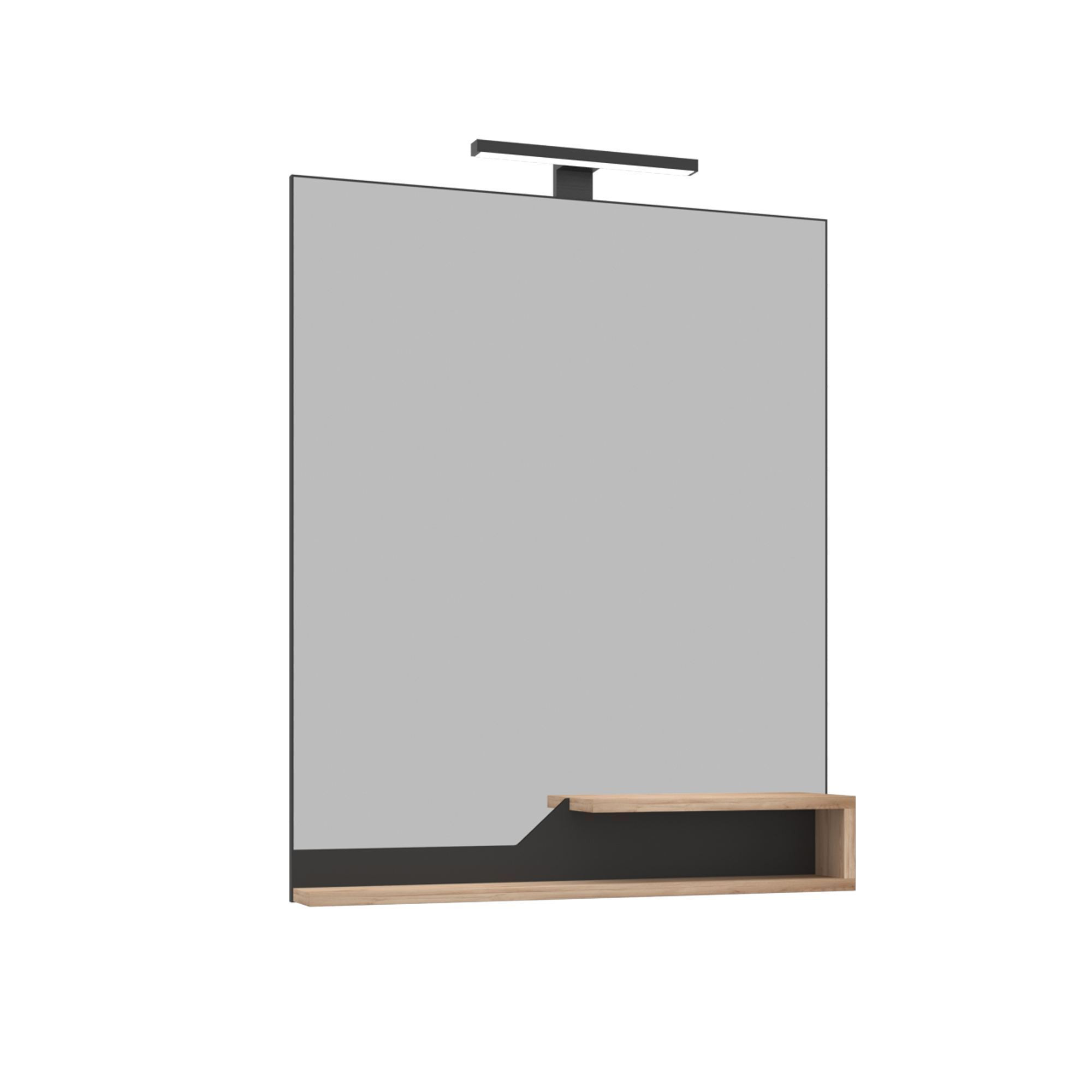 Espejo decorativo de madera <<galia 80>> - 60 x 14 x 100 cm - roble