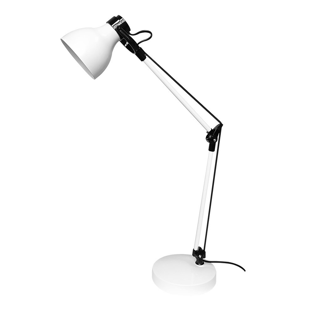 Flexo carpo e14 blanco/negro orientable articulable 48x14,2x14,2 cm