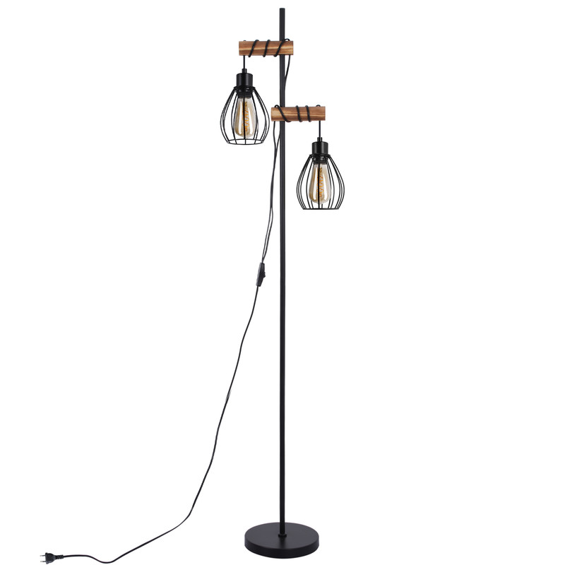 Nettlife lámpara de mesa E27 negro 152x23