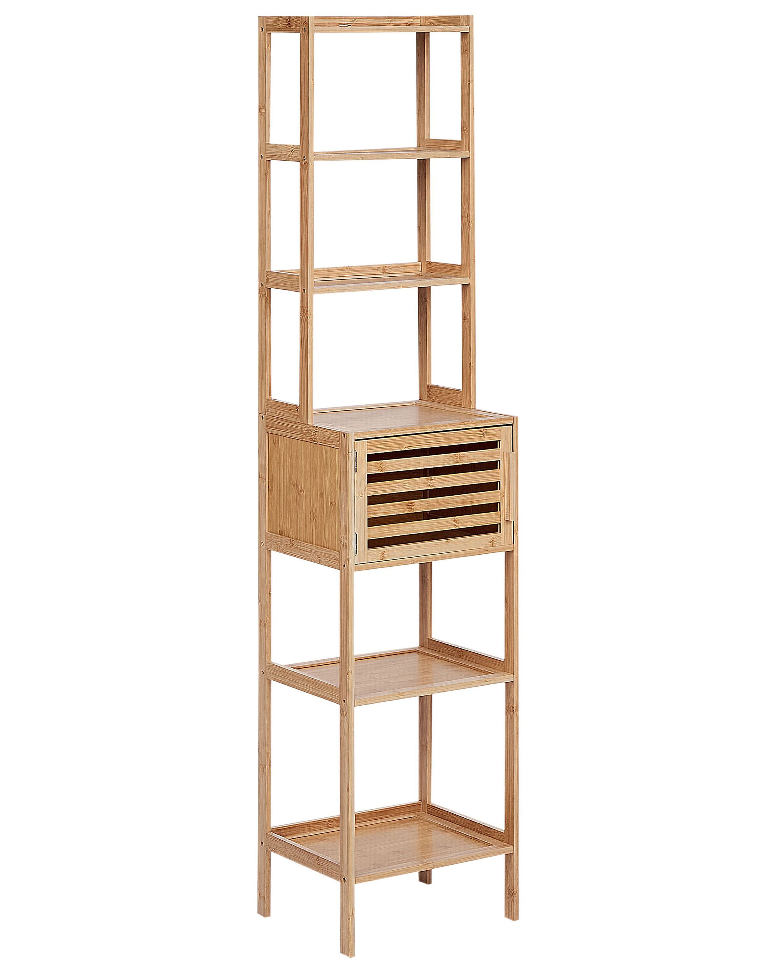 Estantería lehi madera de bambú marrón claro