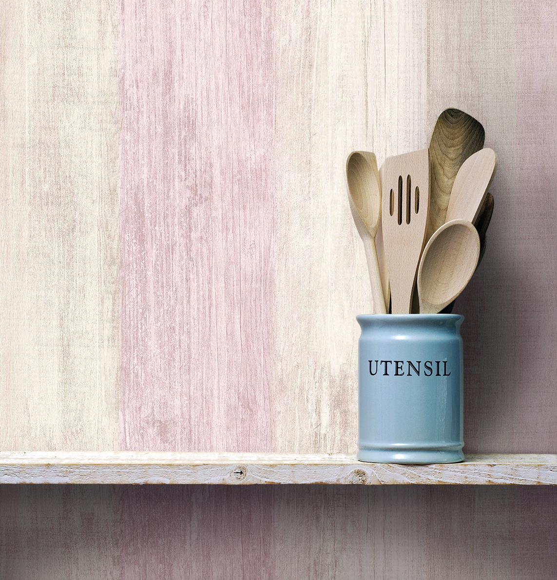 Papel pintado tnt textura madera decapé beige