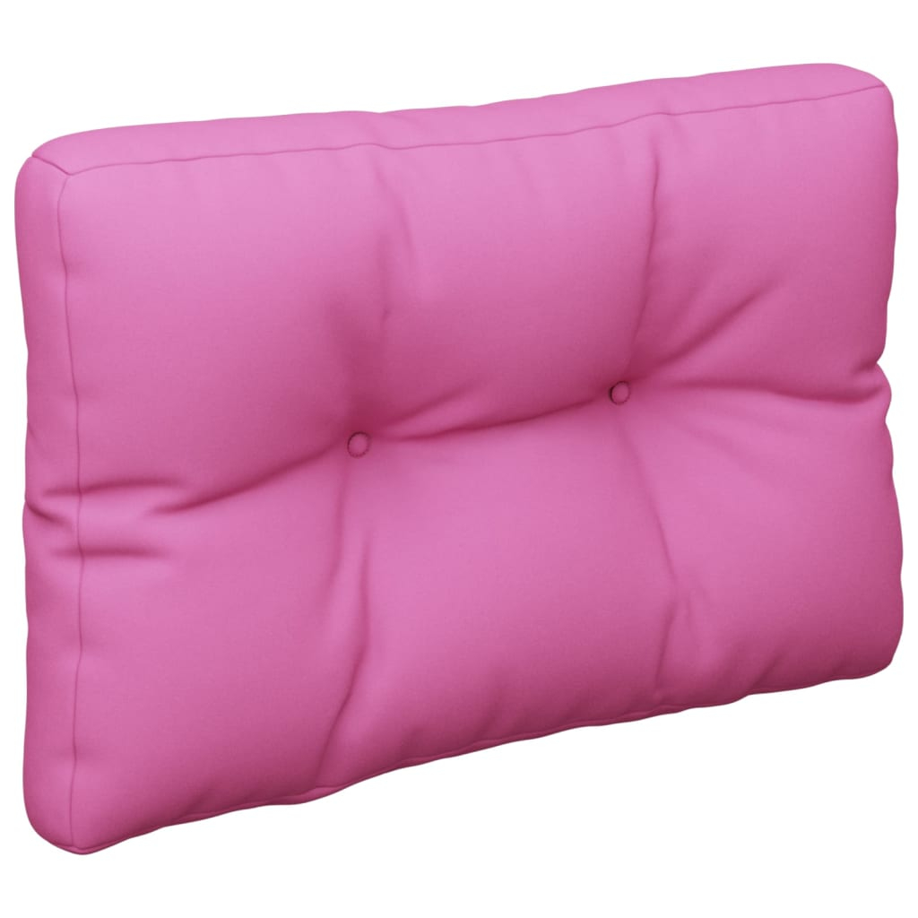 vidaXL cojín para sofá de palets tela rosa 50x40x12 cm