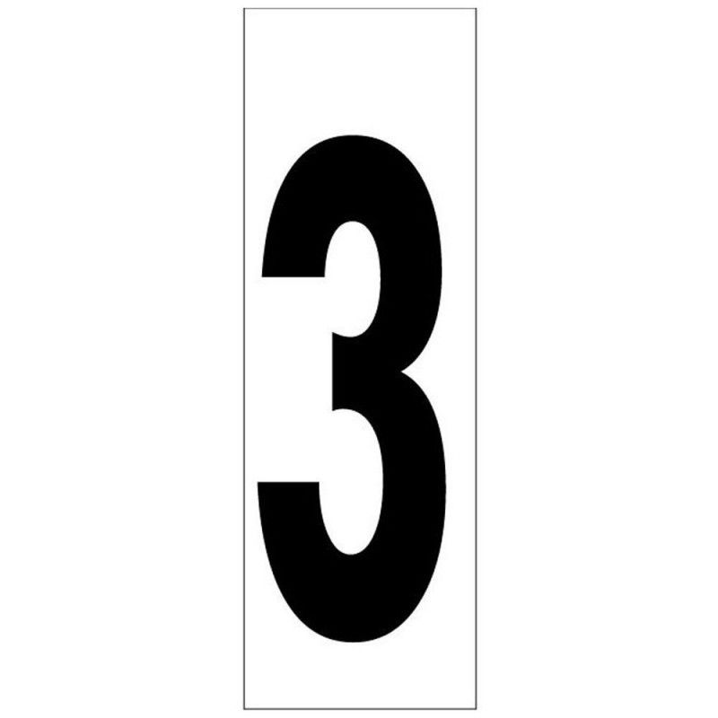 Numero adhesivo 46x140 mm. nº 3