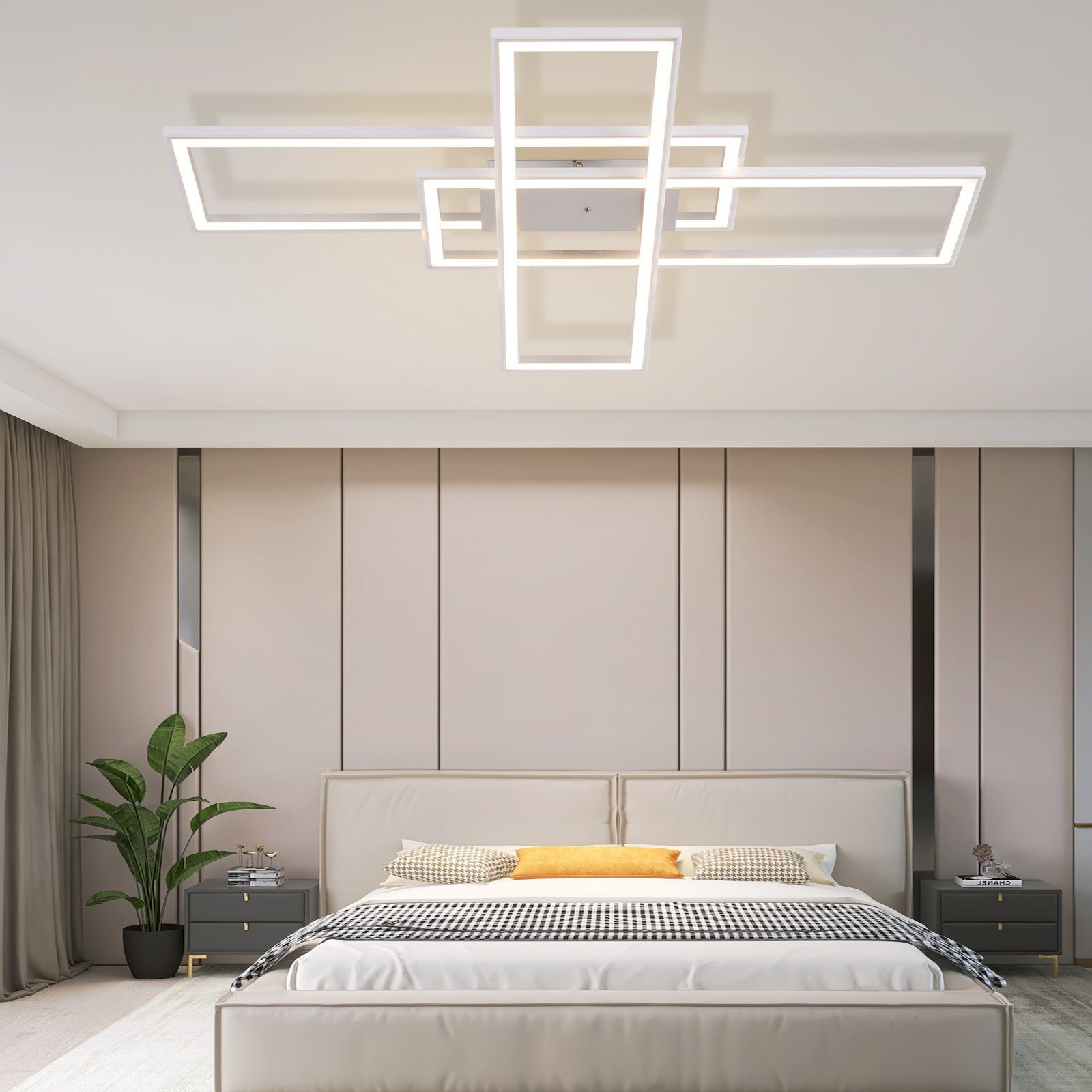 Nettlife plafon de techo LED sala de estar rgb cambio de color regulable