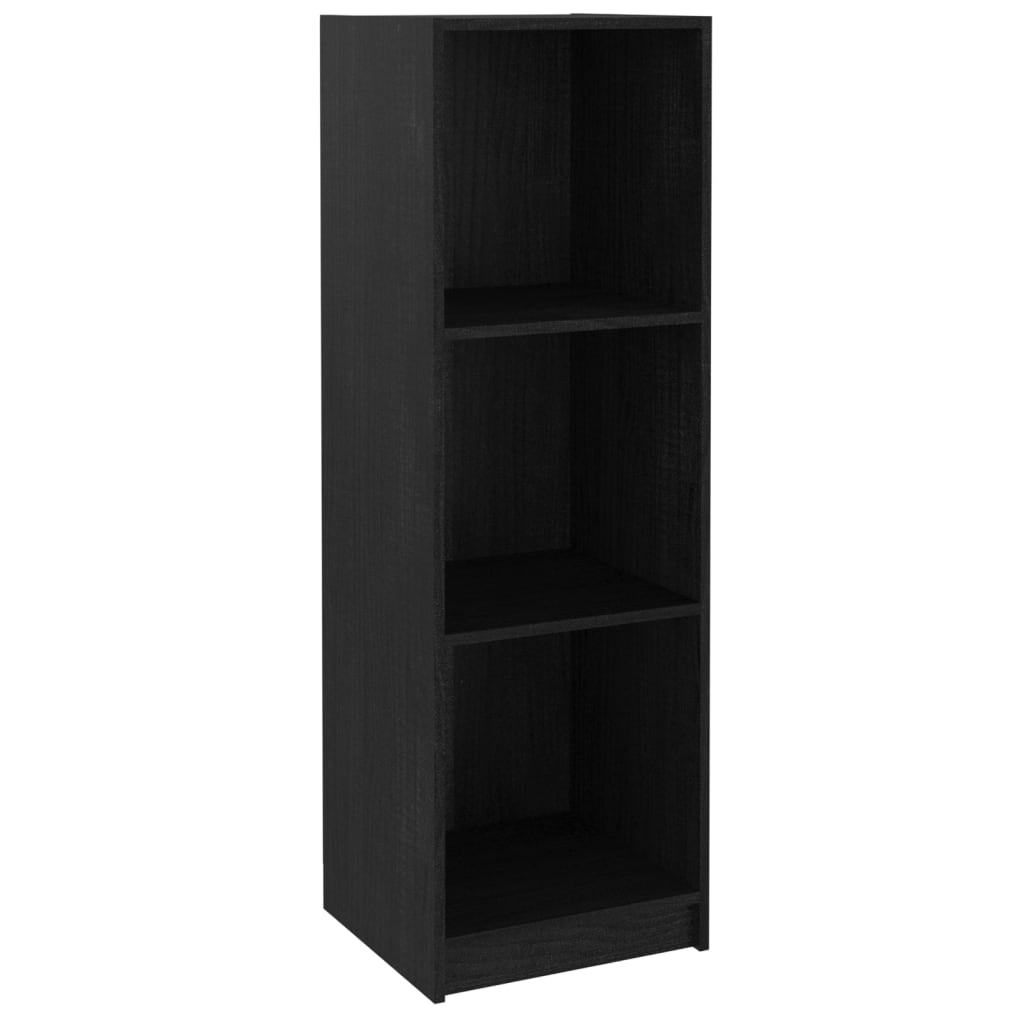 vidaXL estantería/divisor de espacios madera pino negro 36x33x110 cm