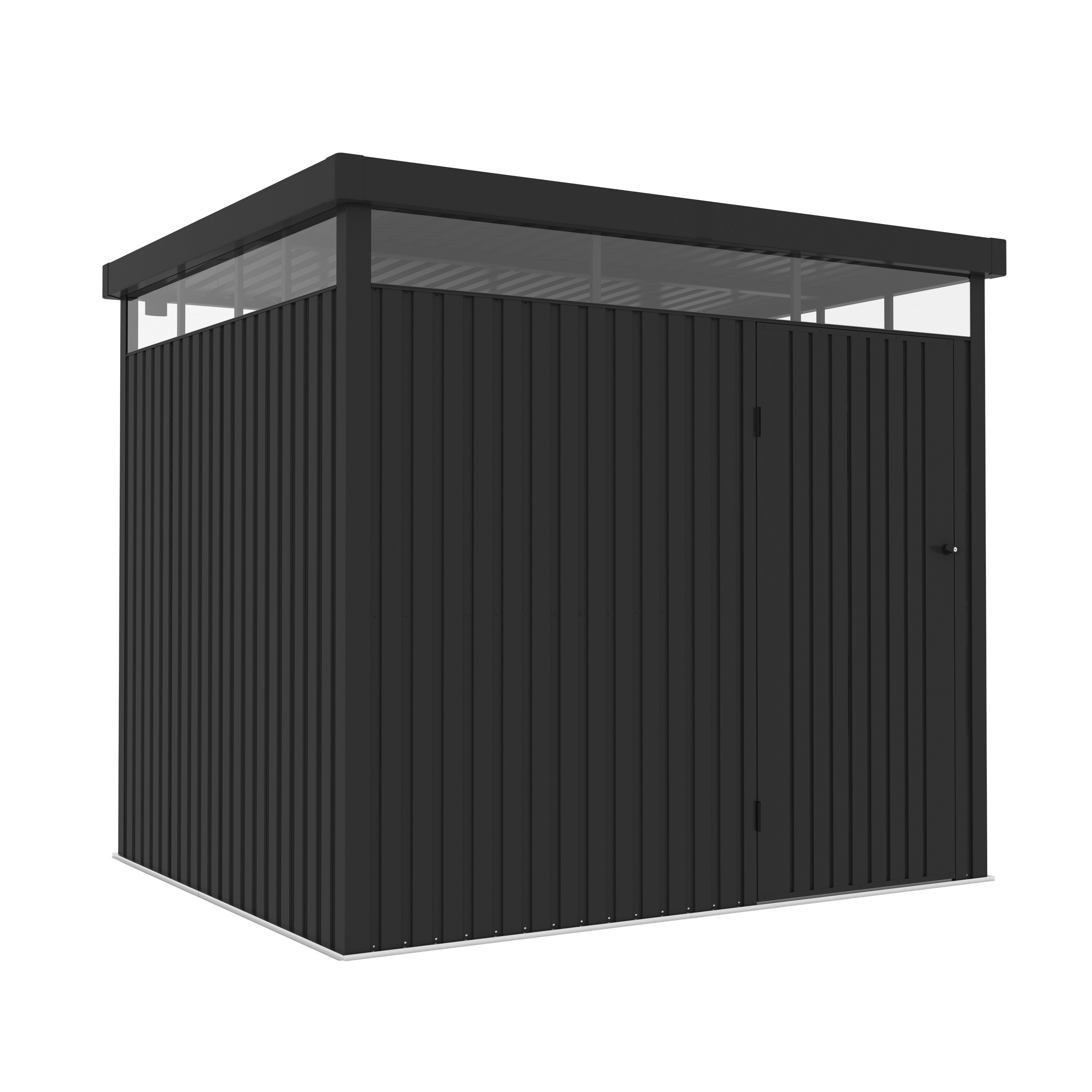 Wasabi – caseta jardín exterior metal 5,23m2 ice – grosor 0,40mm robusto