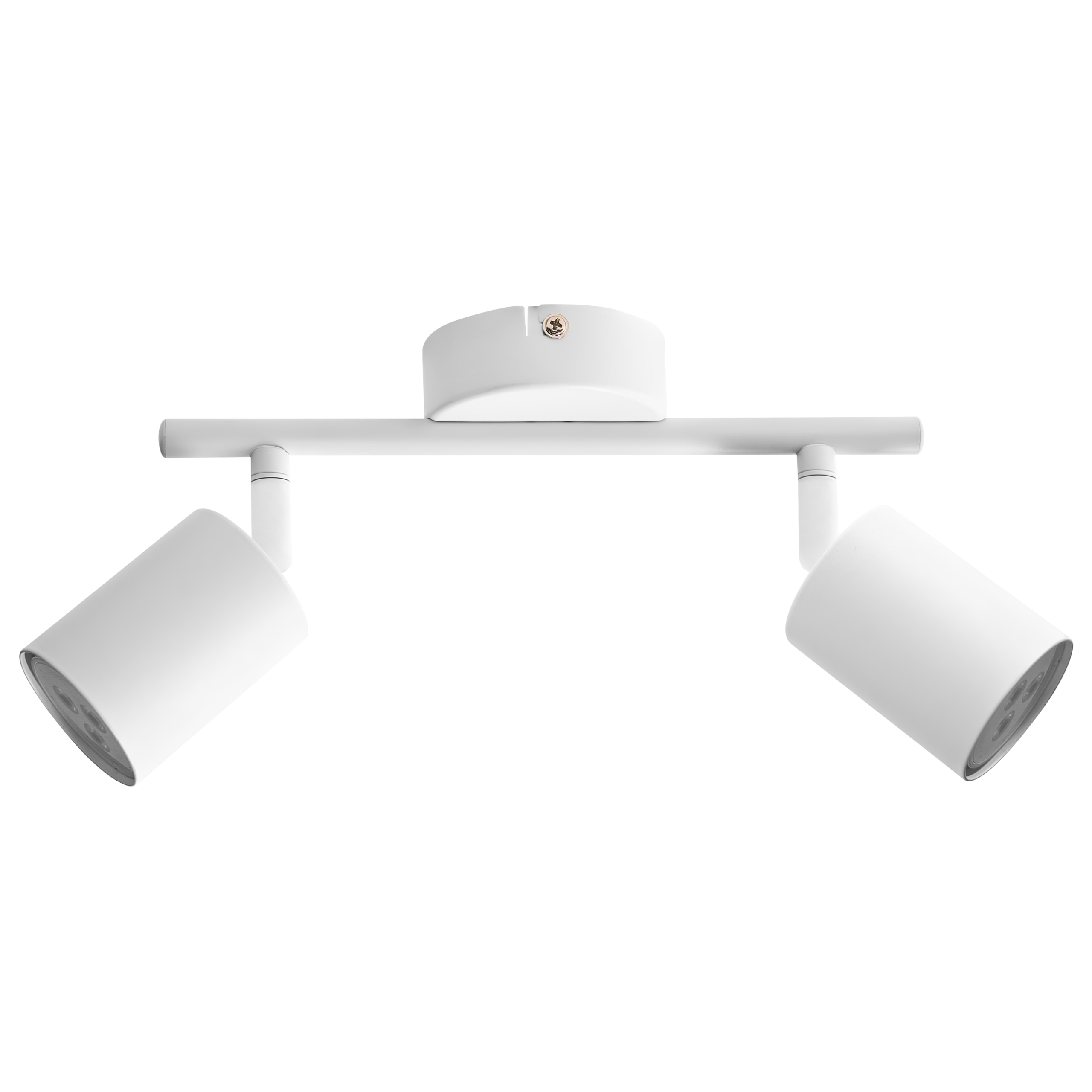 Lámpara de 2 focos nyando metal blanco