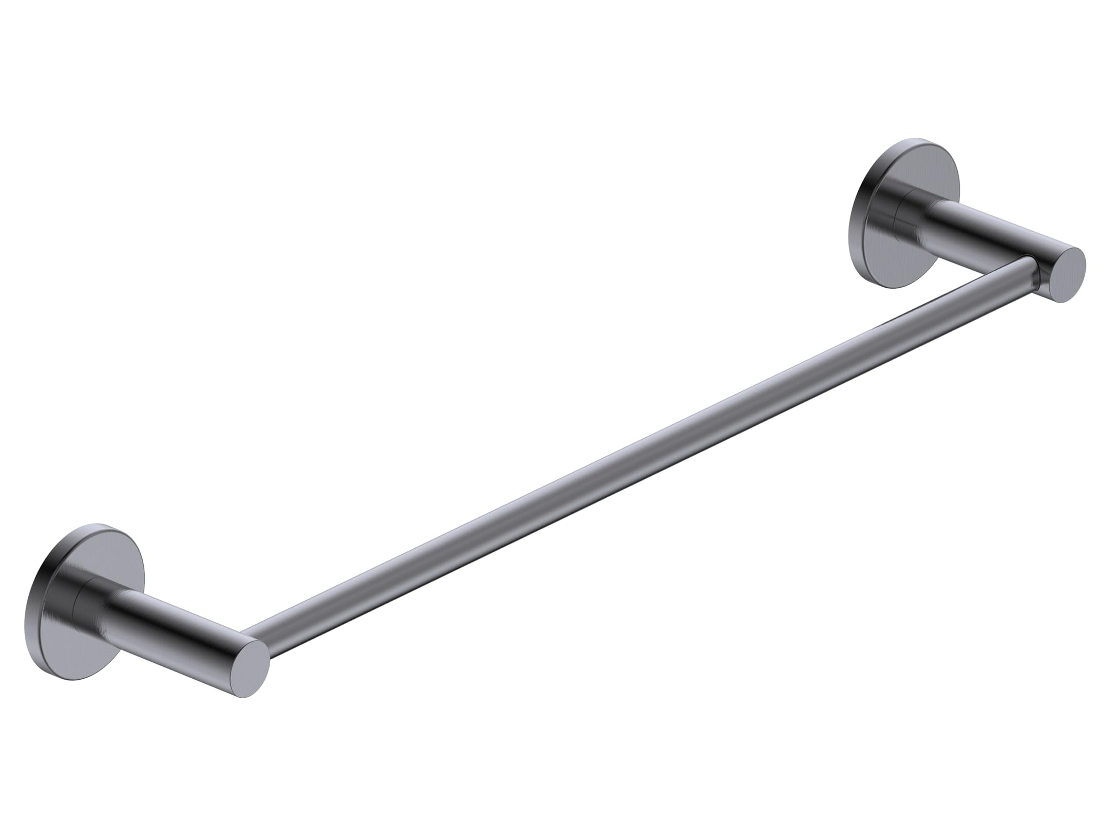 Imex - toallero para baño sin taladro 50cm negro serie essential