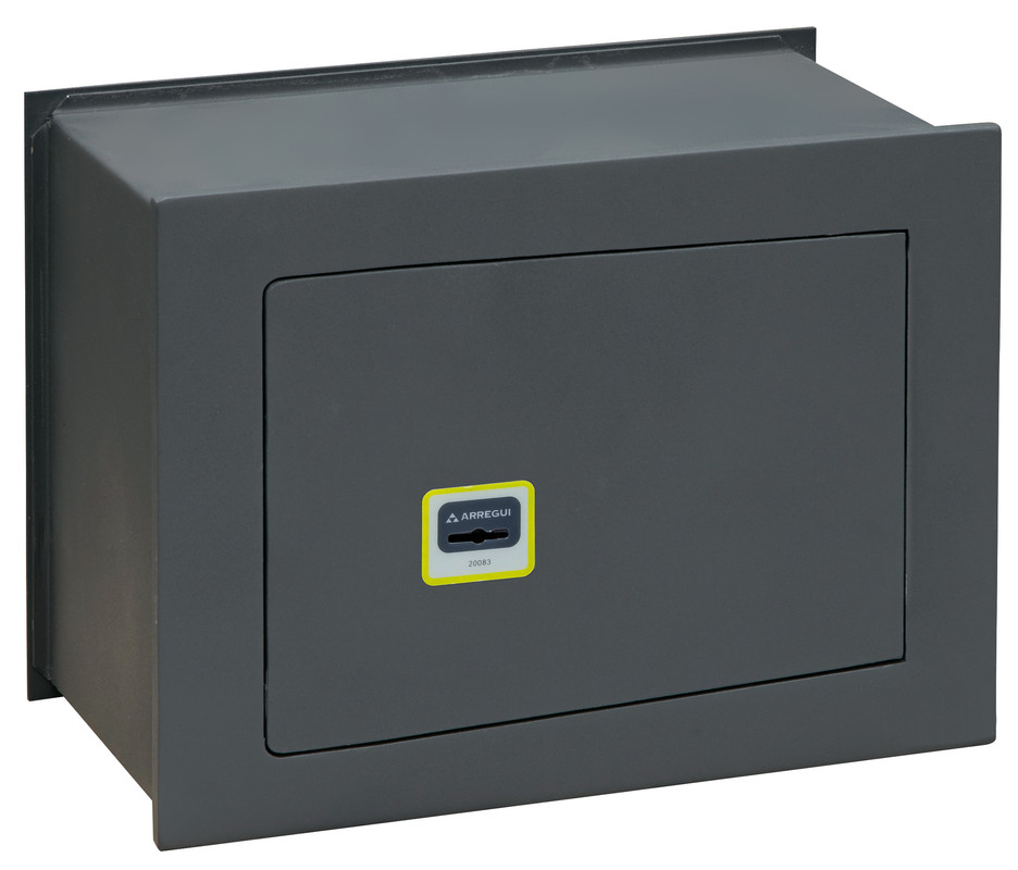 Arregui ideal 10 281340 caja fuerte empotrar con llave, 28 x 38 x 20 cm 13l