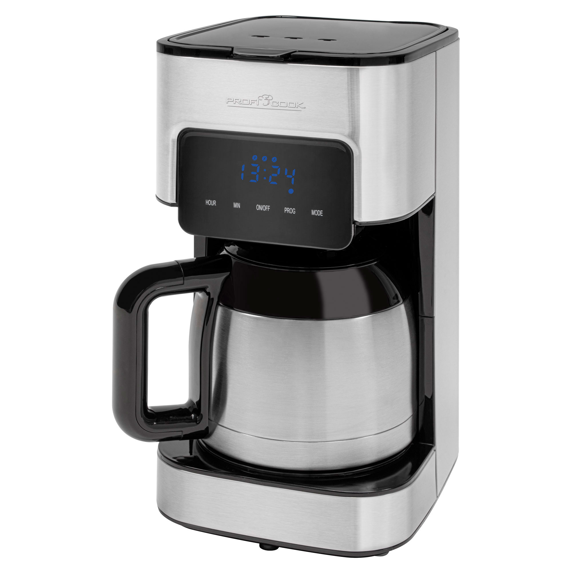 Cafetera de goteo programable, 8 - 10 tazas 1 proficook ka 1191 negro/plata