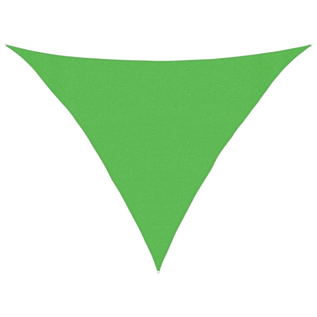 vidaXL toldo de vela verde claro hdpe 160 g/m² 3x3x4,2 m