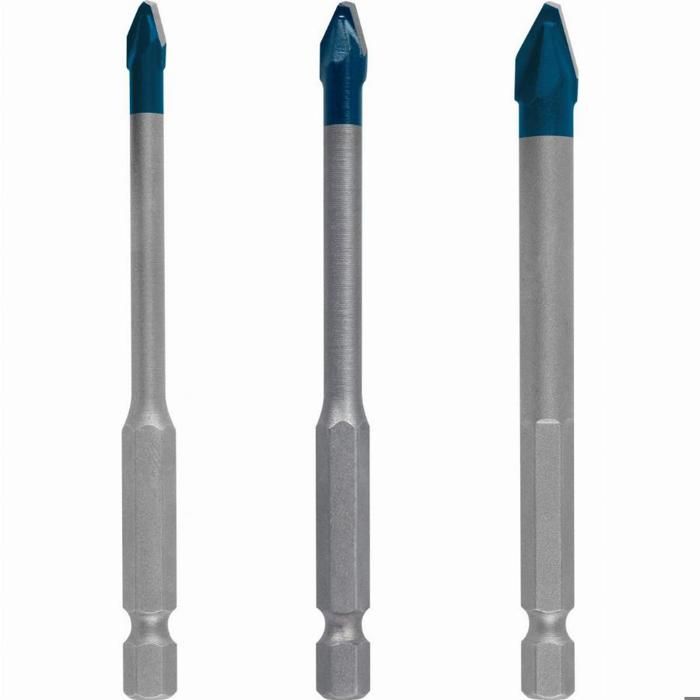 Broca cerámica dura hex-9 expert Bosch ø 5/6/8 mm - 3 piezas - 2608900595