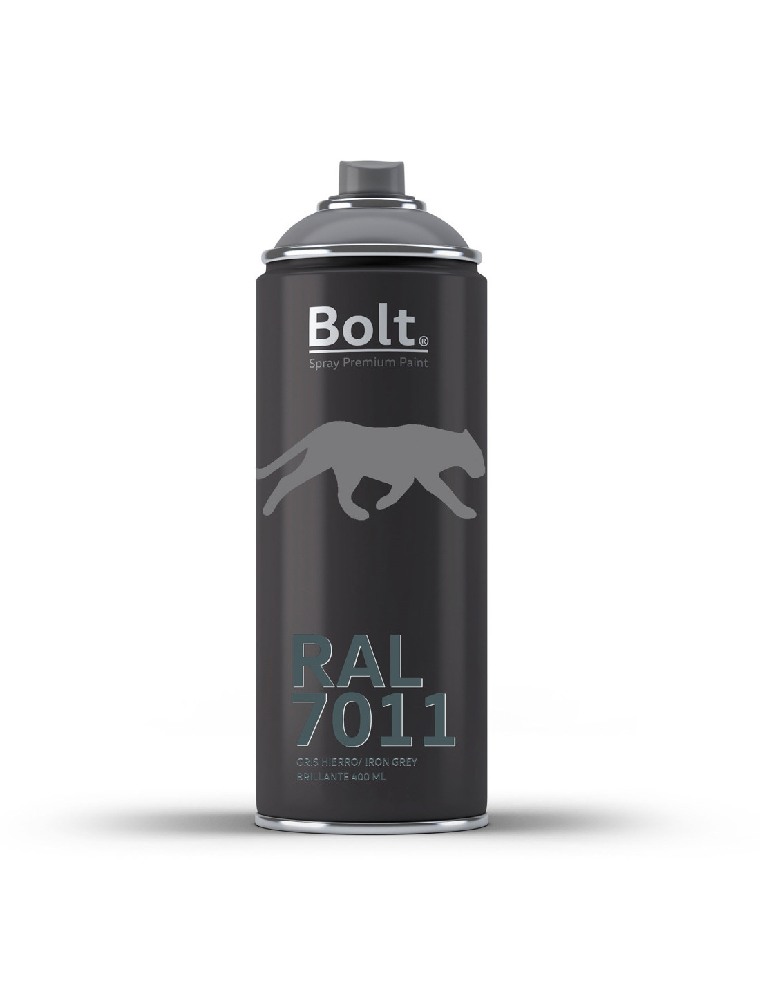 Spray bolt premium acrilico brillante ral 400 ml (ral 7011 gris hierro)