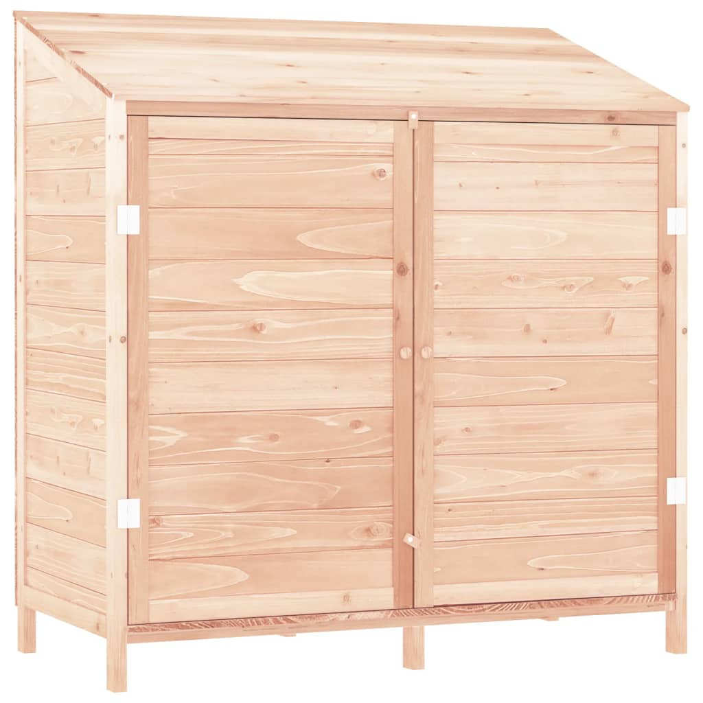 vidaXL cobertizo de jardín madera de abeto maciza 102x52x112 cm