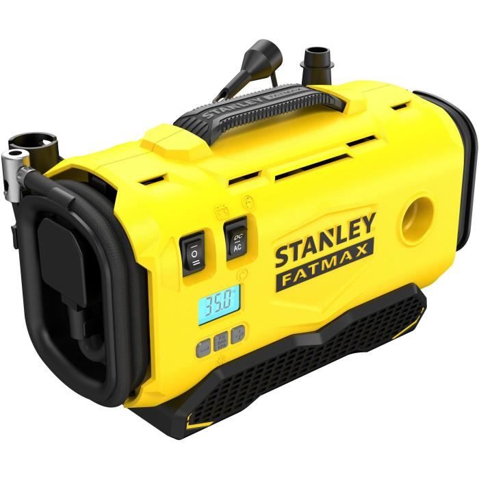 Inflador compresor - stanley fatmax v20 - sfmce520b-qw - 18v - 11 bares - s