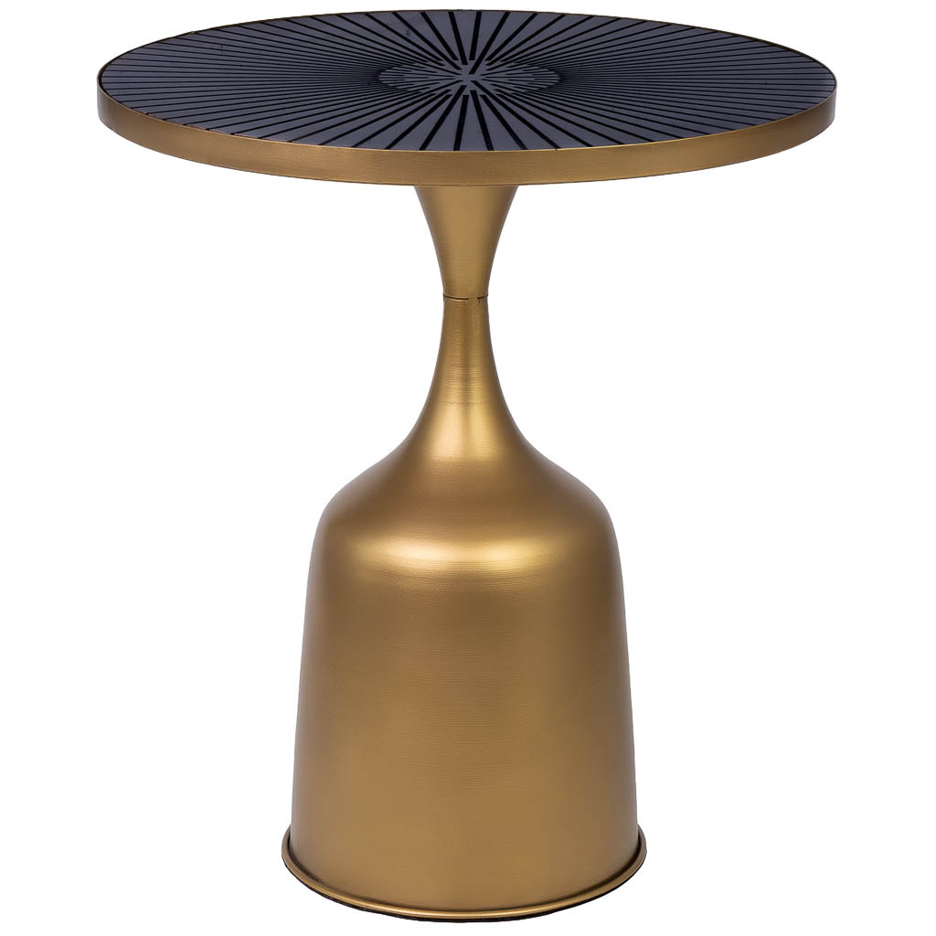 Mesa auxiliar de metal 40x40x46h cm