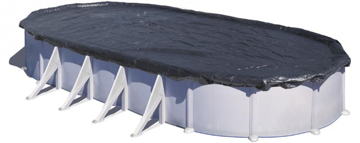 Cobertor de invierno 180g/m² para piscina 7,30 x 3,75m