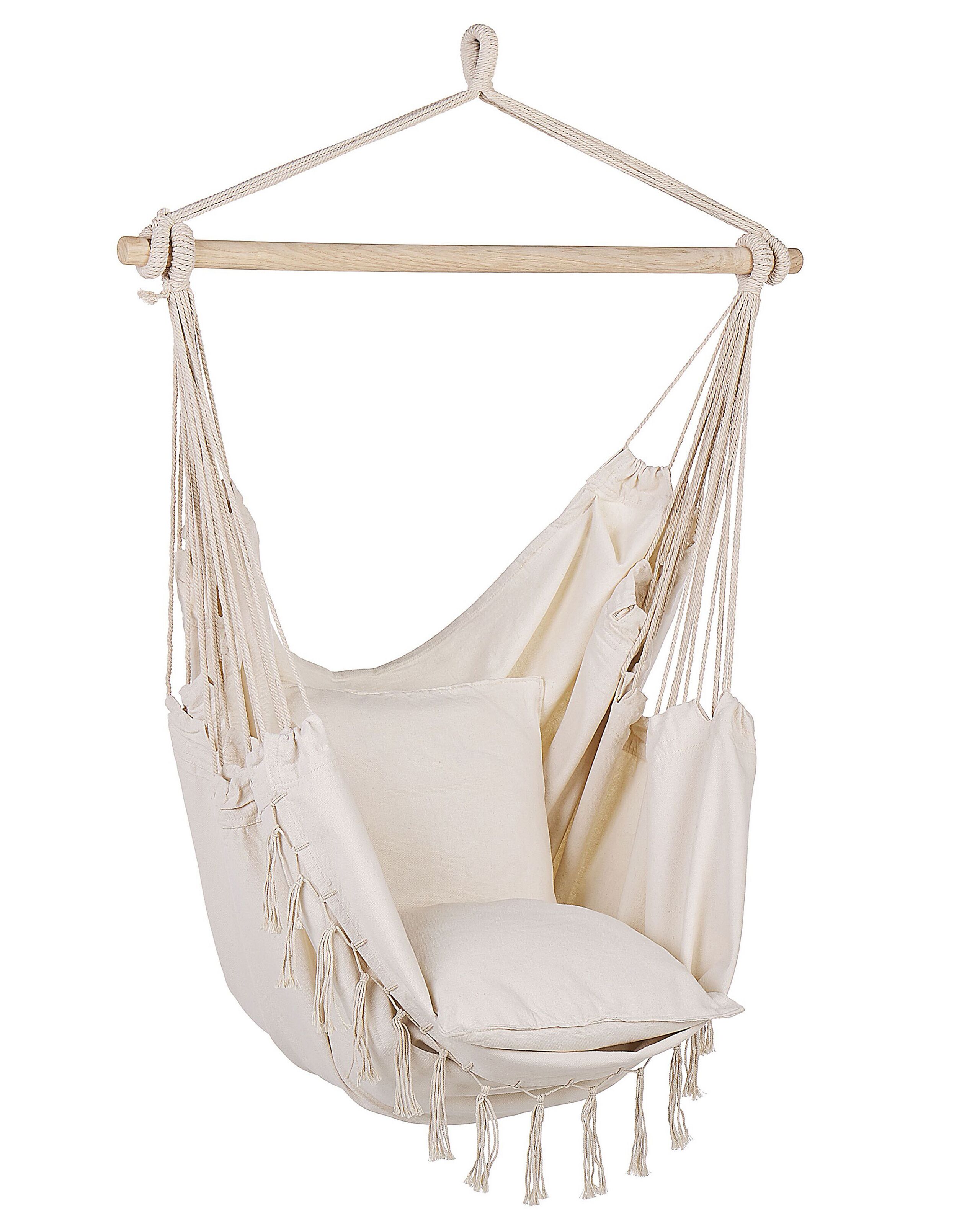 Sillón colgante bonea algodón beige