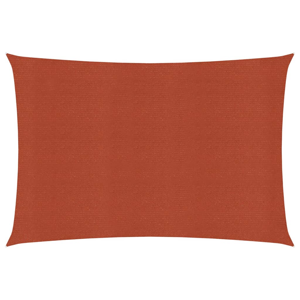 Vela de sombra/sombrilla 160 g/m² terracota 2,5 x 4,5