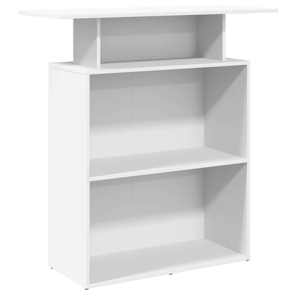 Mostrador de recepción de 100x40x104 cm en color blanco