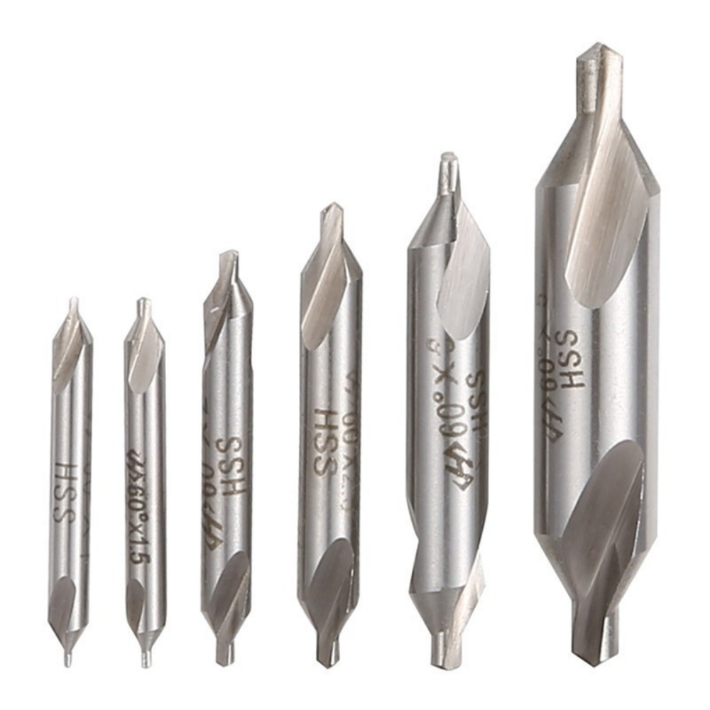 Juego 5 brocas centrado HSS 60° 1,5-4mm