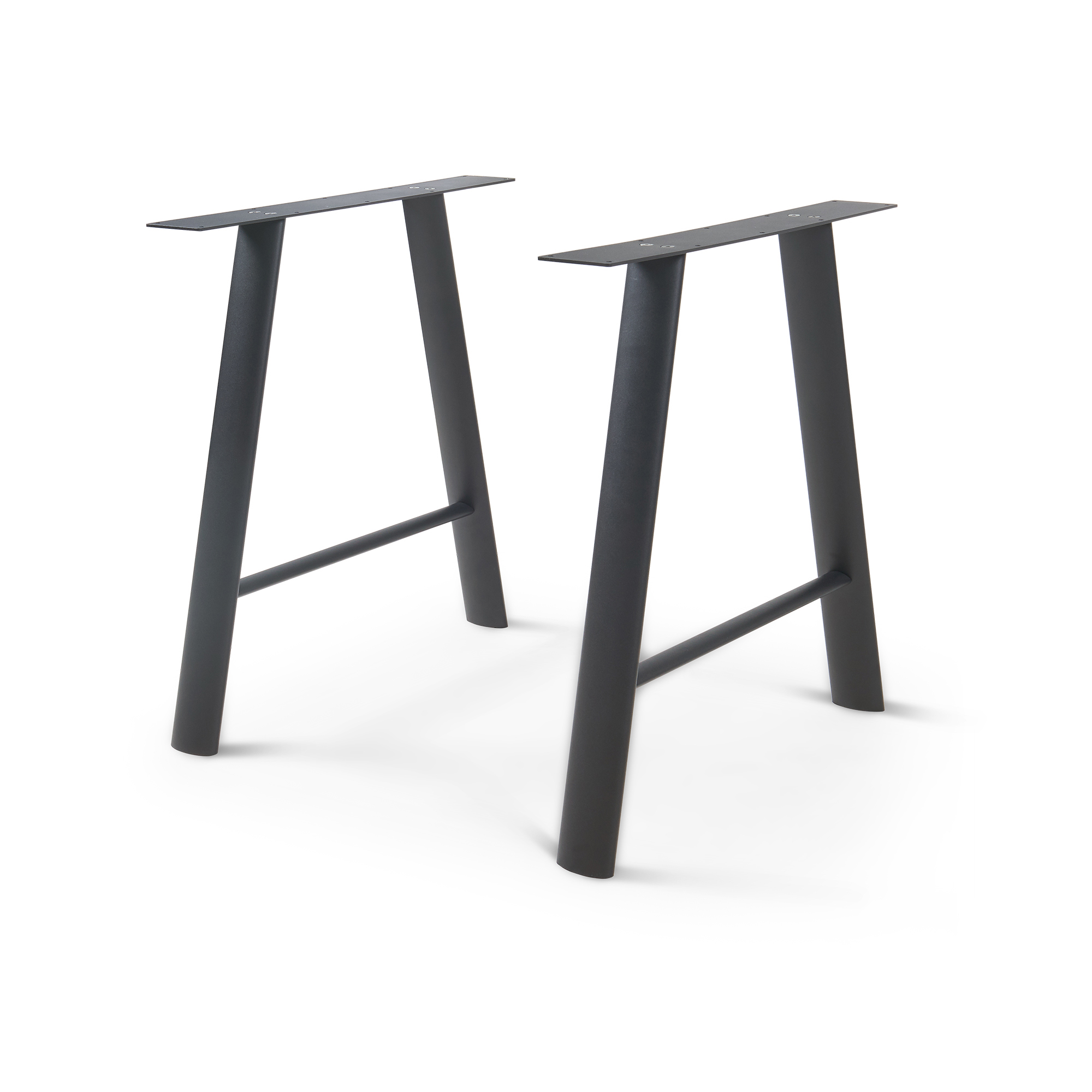 Set de 2 patas de mesa hullem 72x70x10 cm - negro [en.casa]