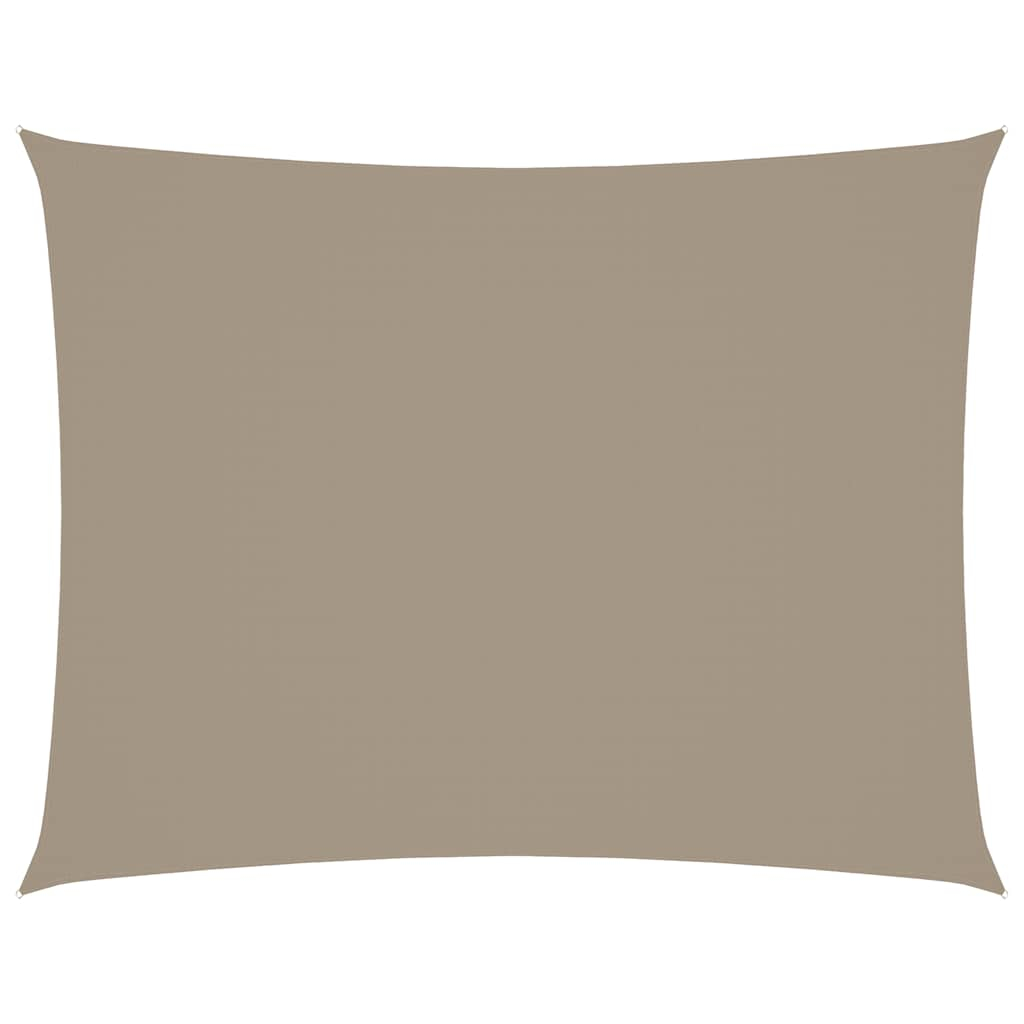 vidaXL toldo de vela rectangular tela oxford gris taupe 3x6 m