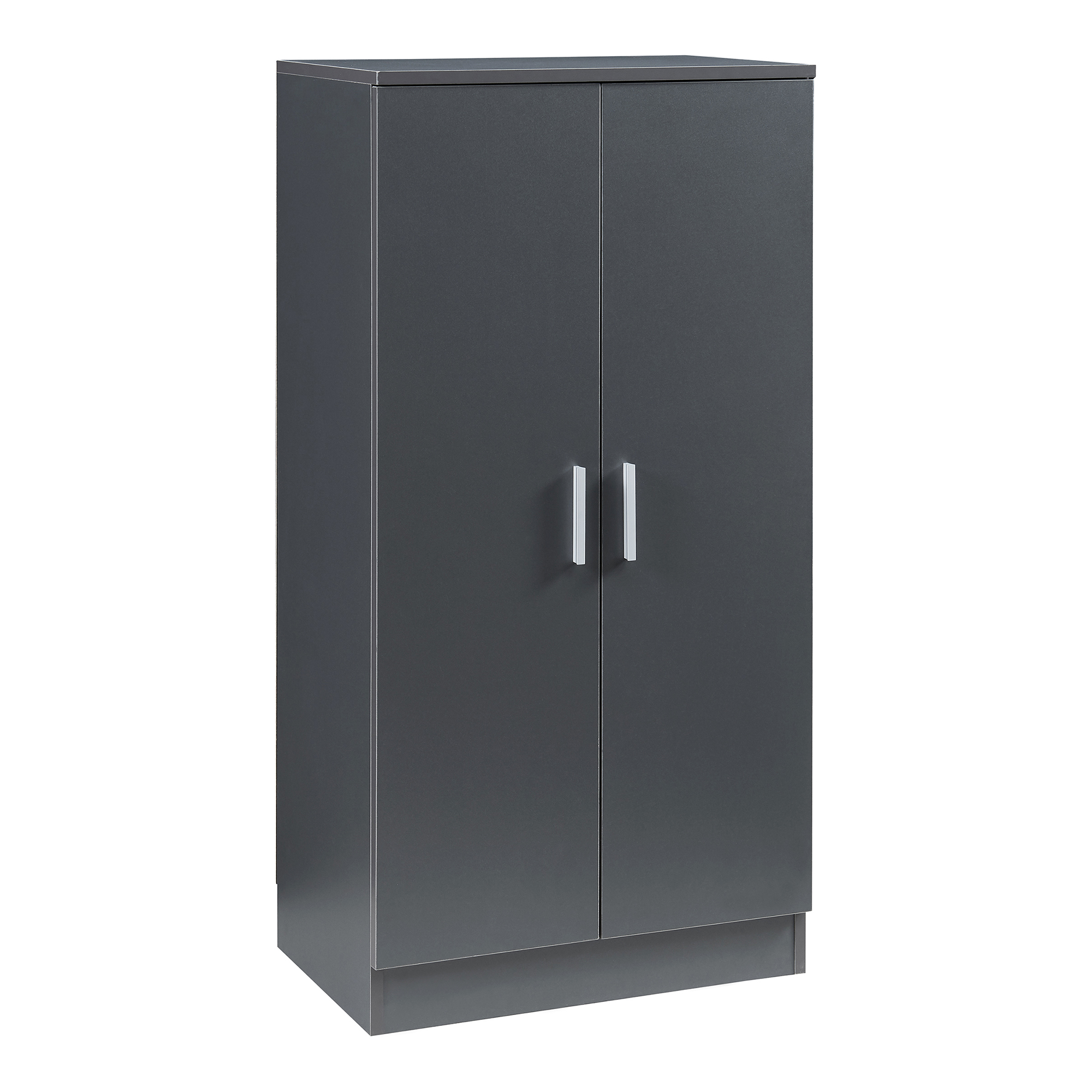 Mueble zapatero notribontaa con estantes y puertas 108x55x35cm antracita