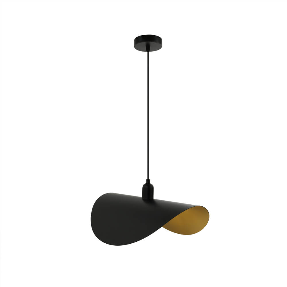 Lámpara colgante de diseño rona - negro/oro