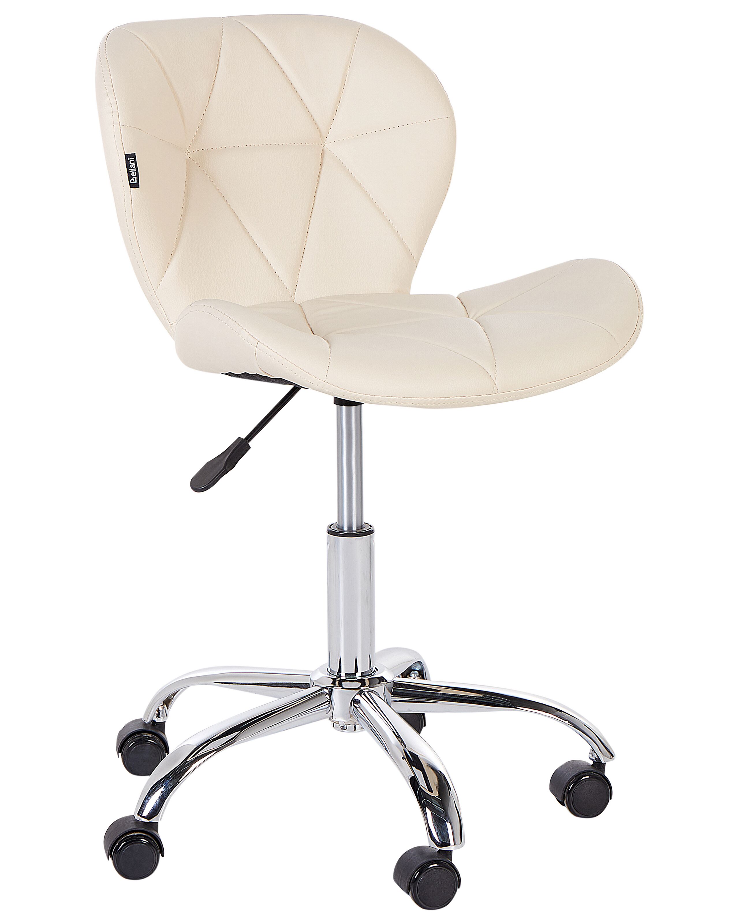 Silla de escritorio valetta piel sintética beige