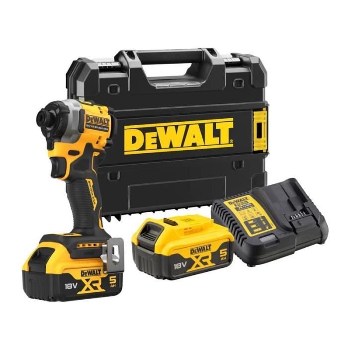 Atornillador de impacto 18v xr 205 nm (2x5,0 ah) - dewalt dcf850p2t