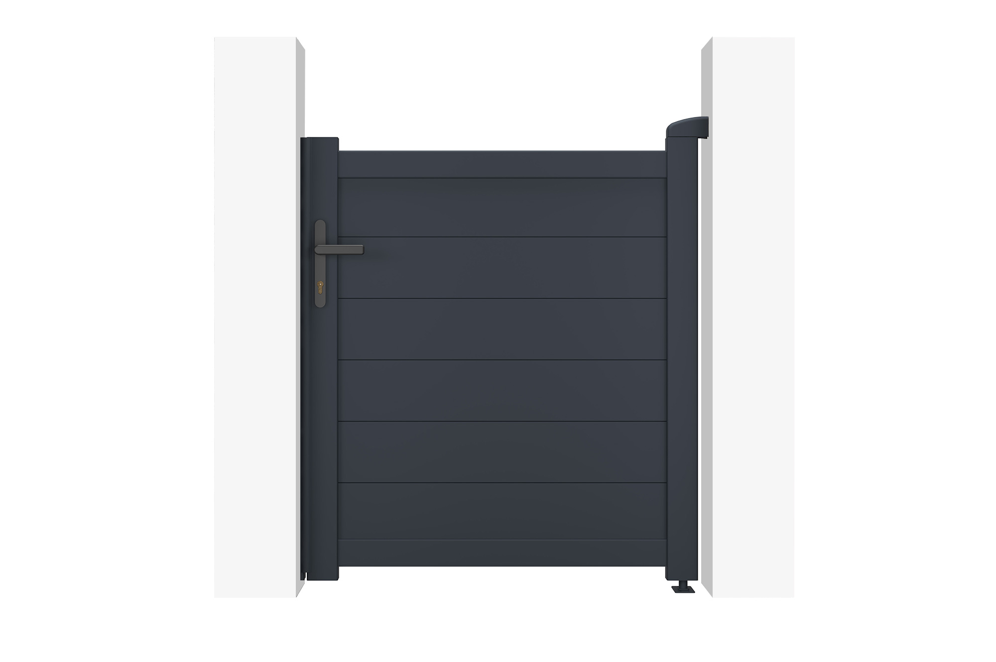 Puerta de jardin alumino"eiger" gris - 1m x 115cm
