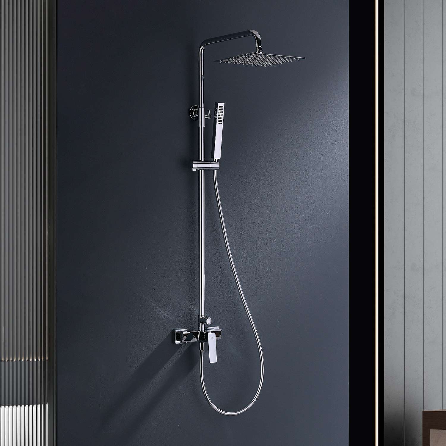 Columna de ducha monomando sky bath cromo serie infinite