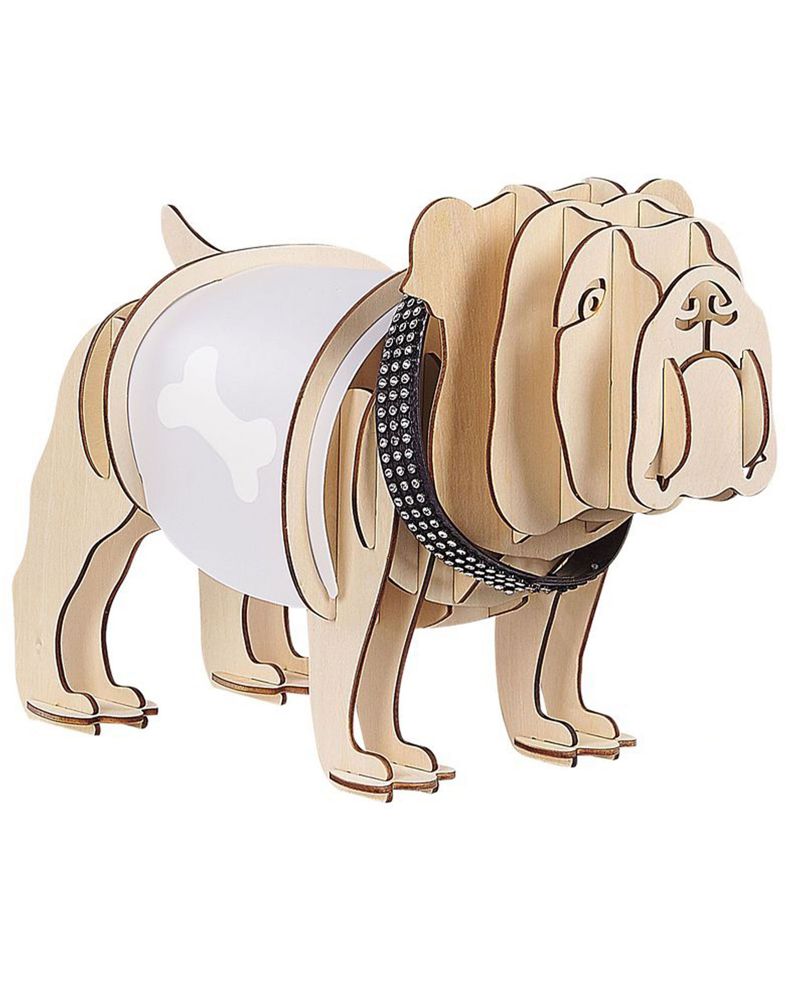 Lámpara de mesa perro douce marrón claro