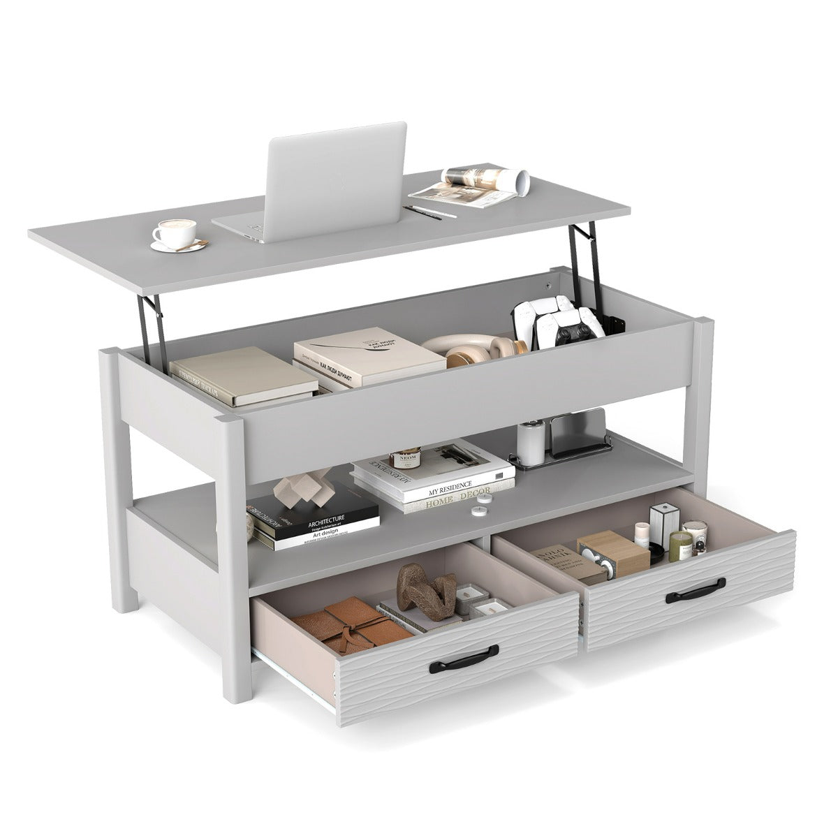 Mesa de centro elevable 100 x 46 x 50