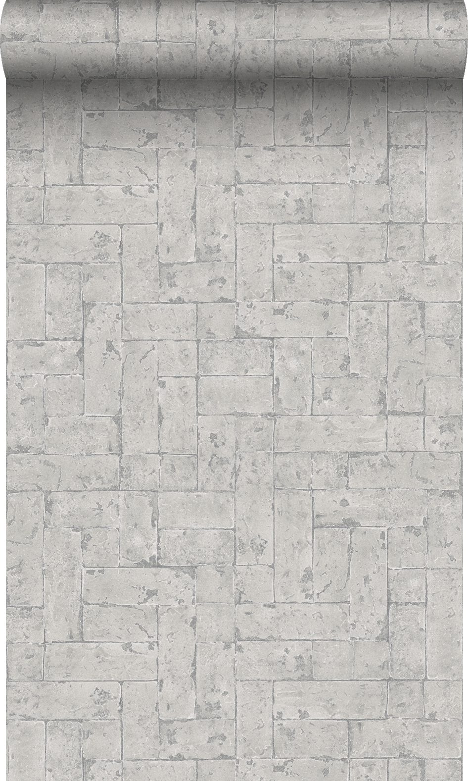 Origin papel pintado pared de ladrillos gris claro 53 cm x 10.05 m