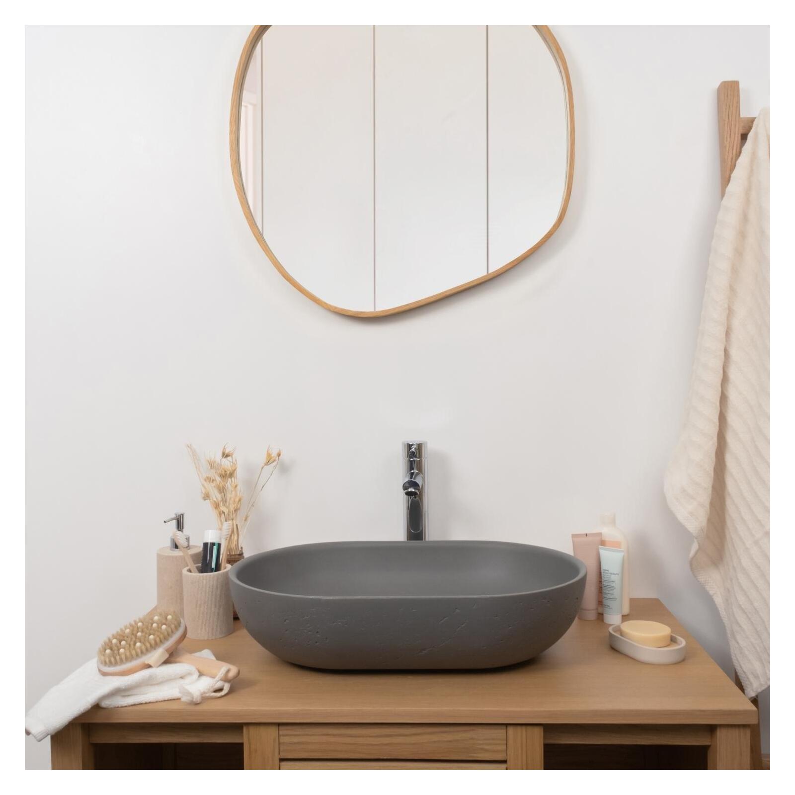 Lavabo de apoyo ovalado 53x35cm flore