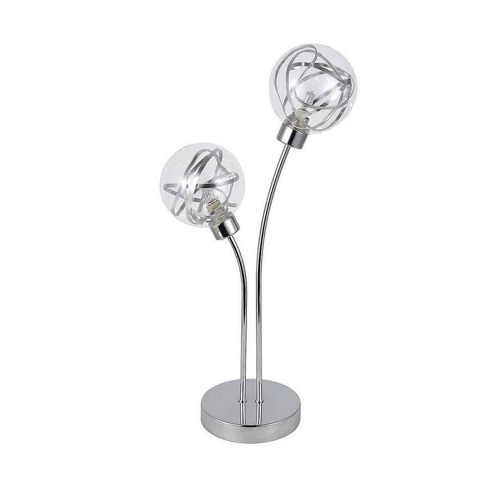 Varanasi table lamp 2xg9 chrome