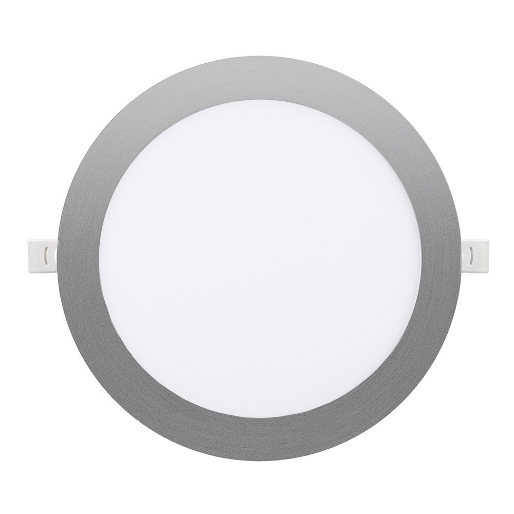 Downlight empotrar 12w 3000-4000-6500k níquel 1080lm redondo corte 15cm sil