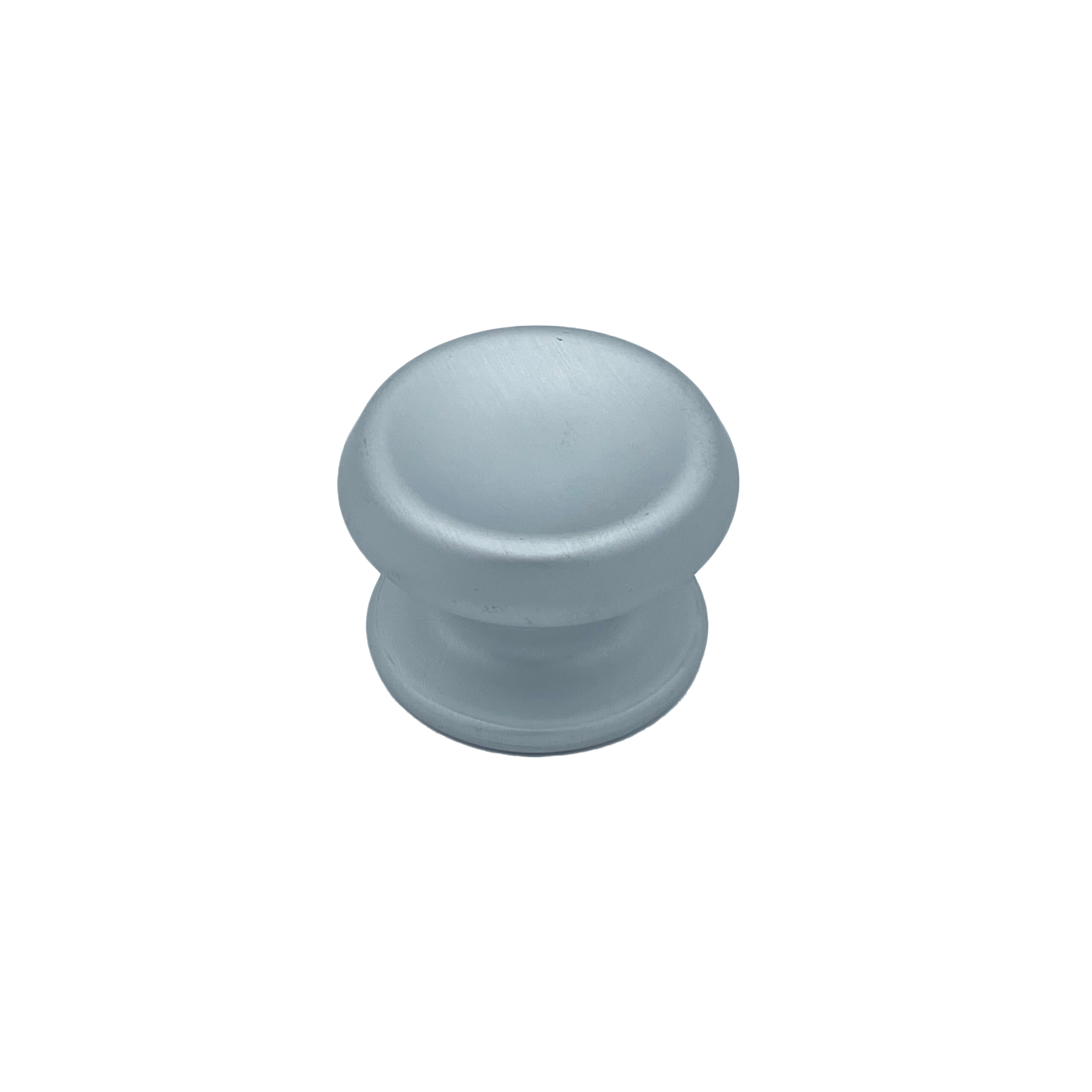 Pomo fijo de puerta, lote de 6, d: 80 mm, en aluminio, fijación rápida