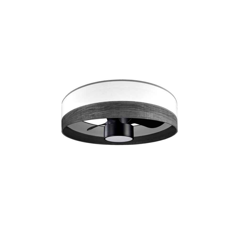 Ventilador de techo dc olga blanco madera negra negro 24w 3 aspas