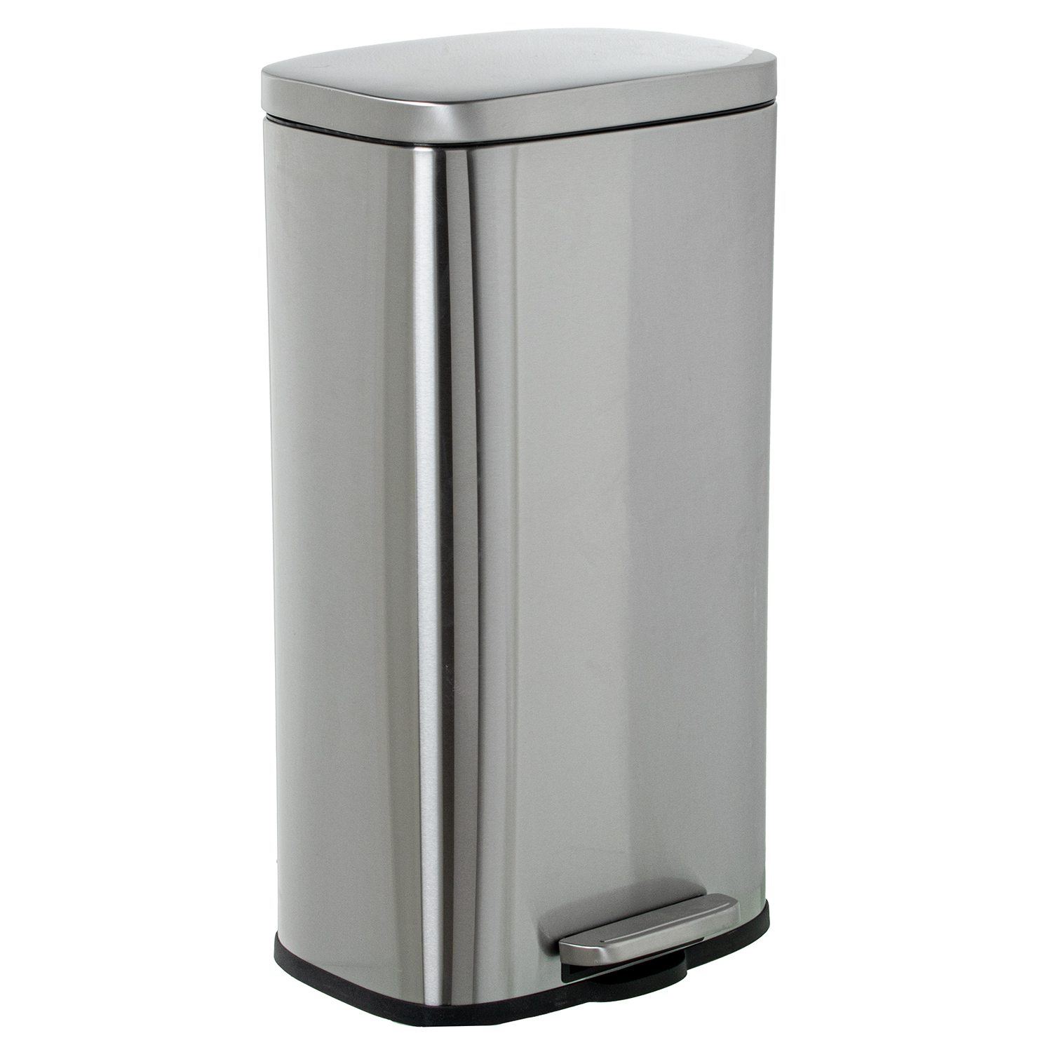 Papelera acero inoxidable 30l. Con pedal acero mate