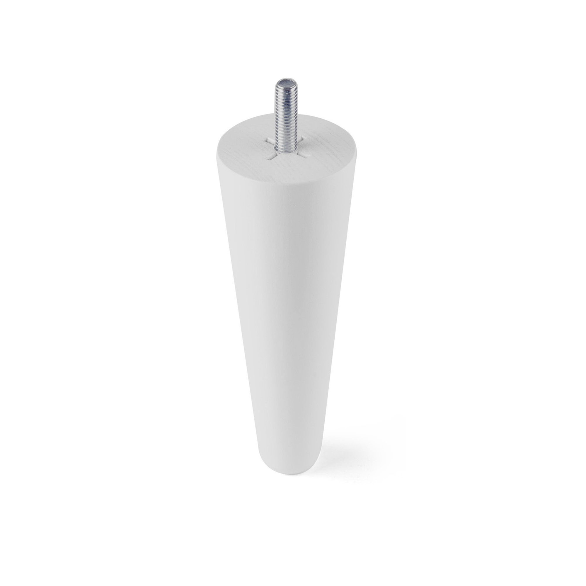 Pata para mueble rei 2-441.01 | 50x50x150 mm | blanco | haya