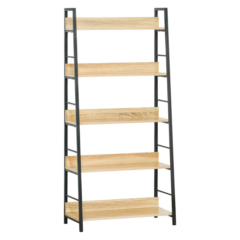 Estantería librería 70x35x149.5 cm mdf color marrón Homcom