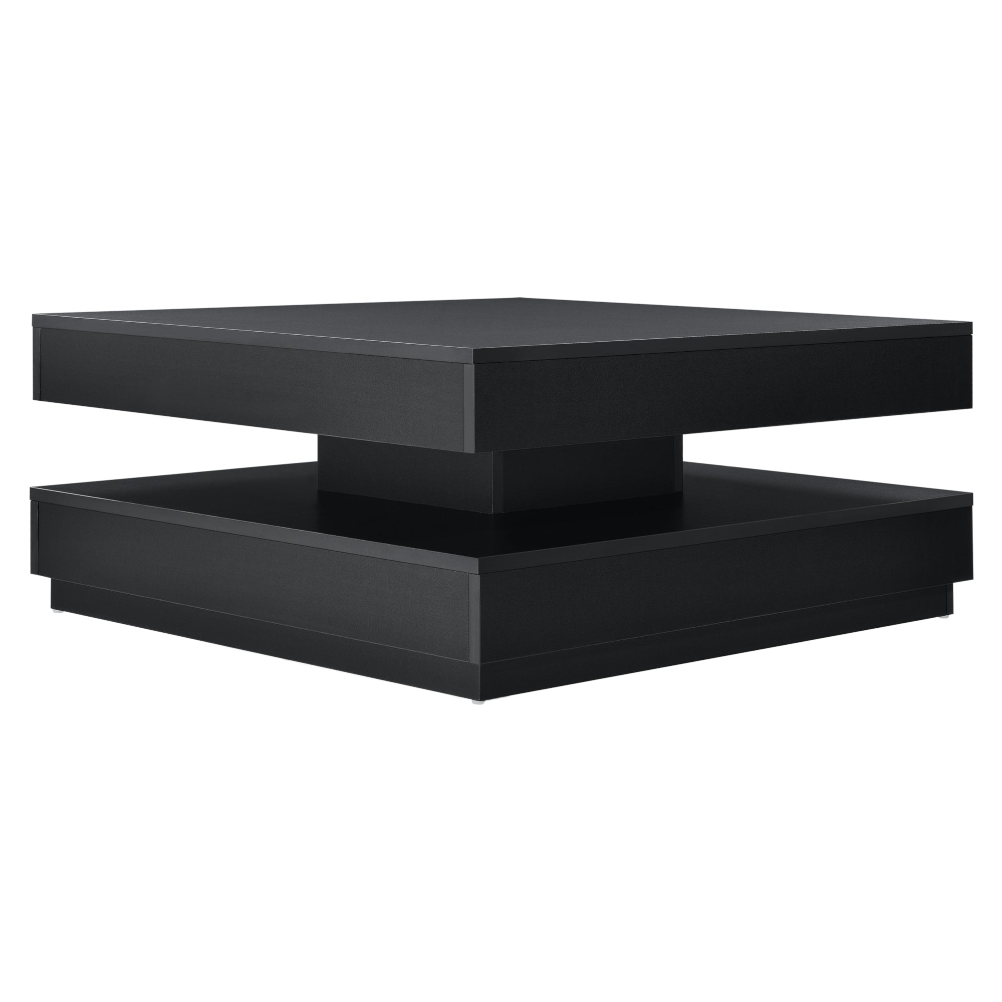 Mesa de centro con tablero giratorio panel de fibra