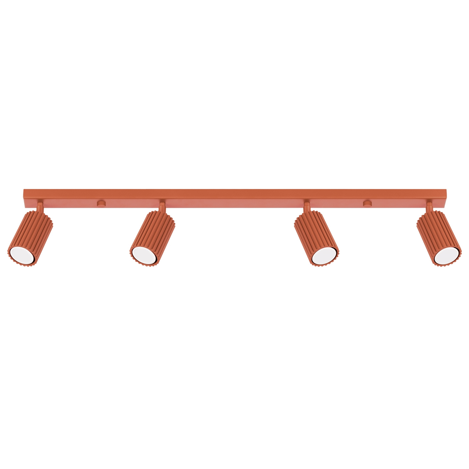 Lámpara de techo karbon 4 ocre rojo aluminio 81x16.5x6.5cm