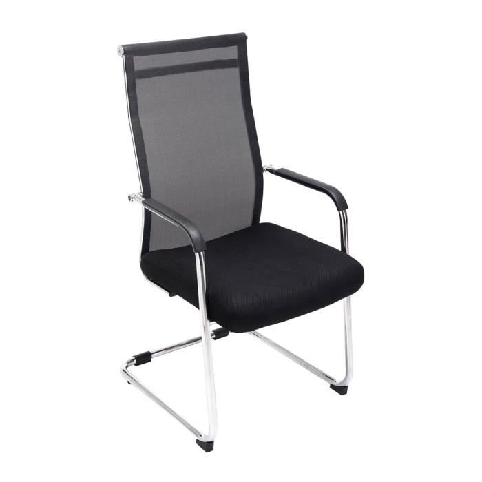 Silla cantilever oscilante - negra - 1 unidad - 106,5 cm