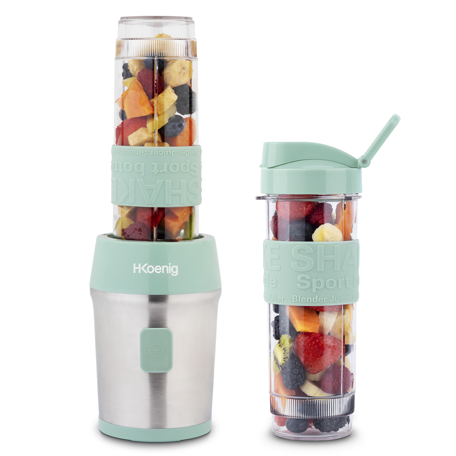 Batidora de vaso portátil smoo18 h.koenig 300 w, 570 ml.